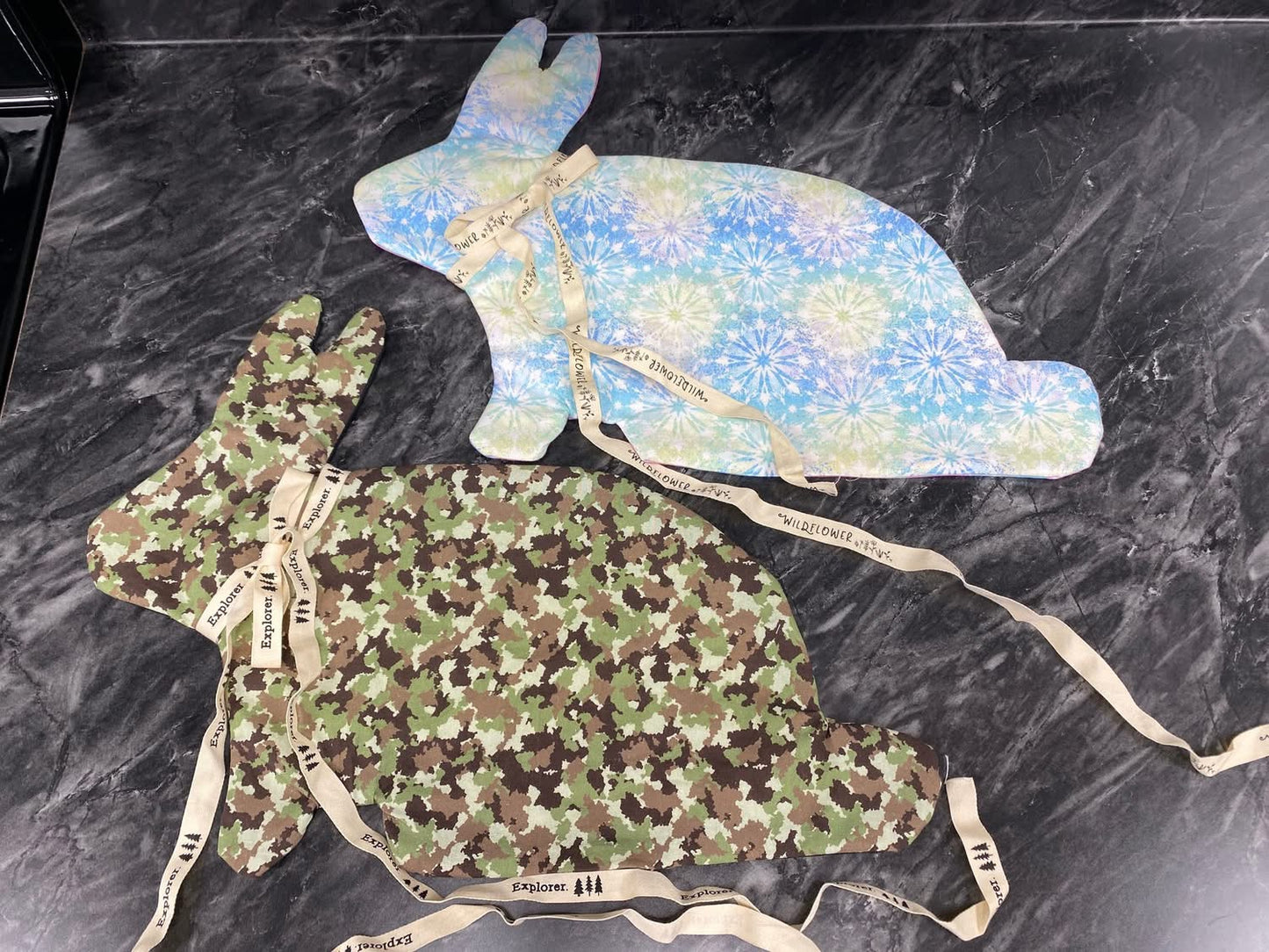 The Hop Pad- Bunny Hot pad and placemat