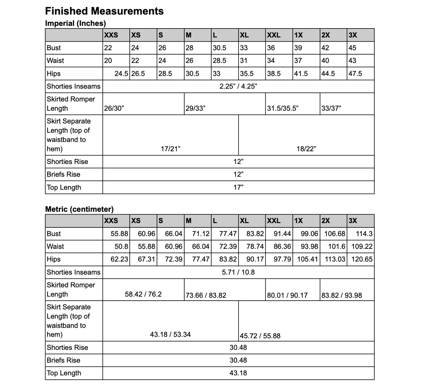 Roxy Romper, Dress, Top and Skort