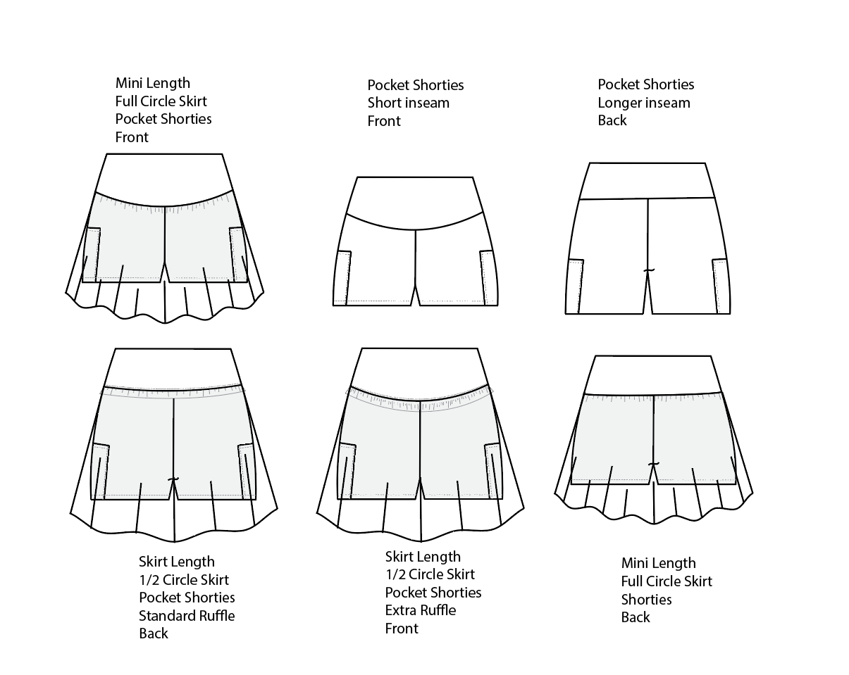 Felicity Ruffle Skort