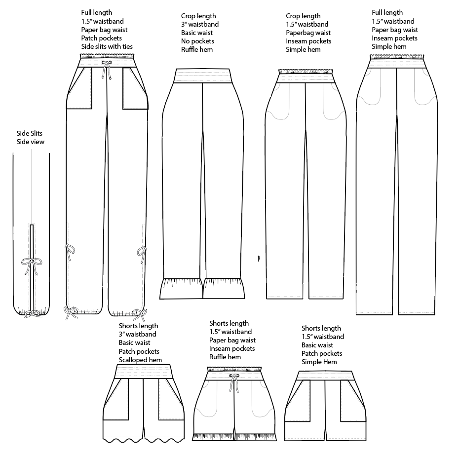 Dahlia Pants and Shorts