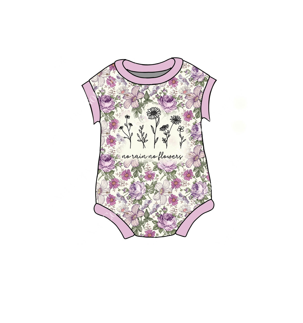 No Rain No Flowers Romper