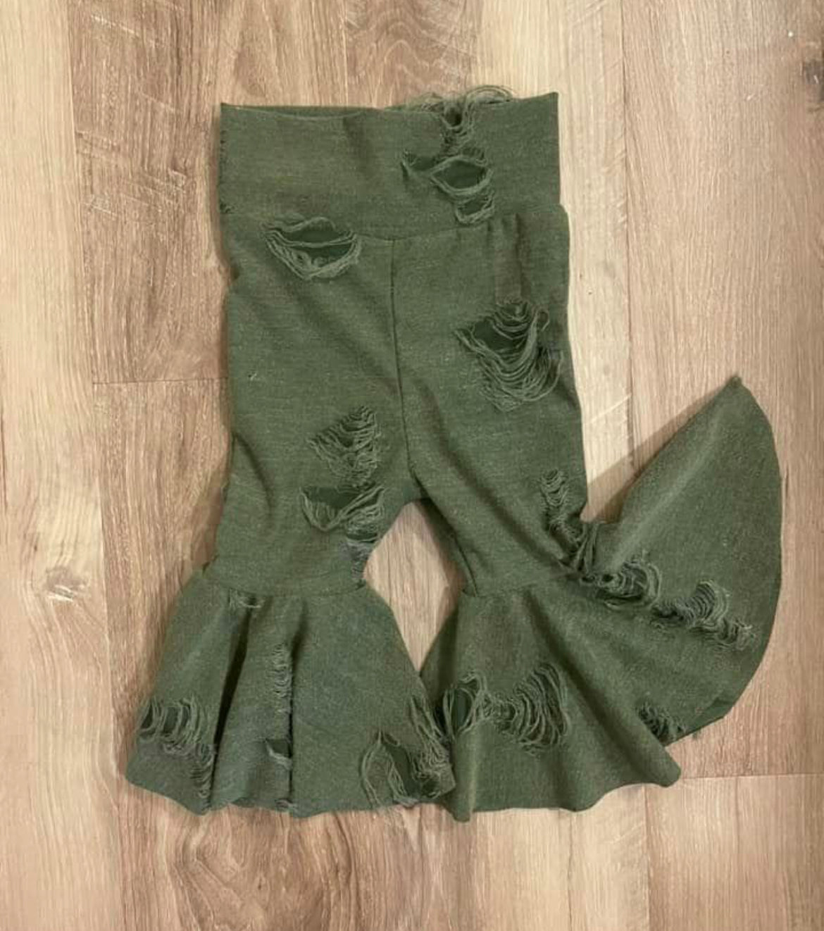 Zombie Distressed Bell Bottoms