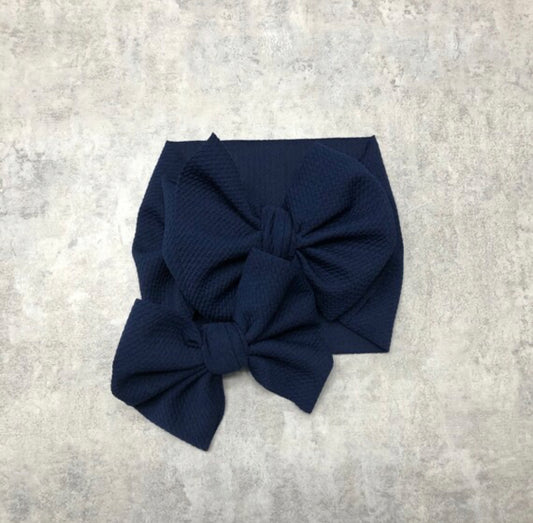 Navy Blue Bow