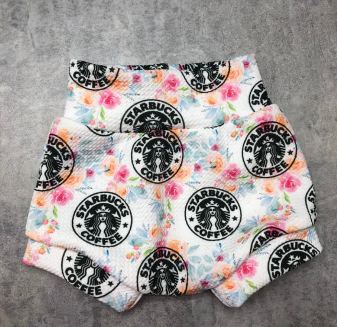 SB Coffee Floral Bummies/ Bow