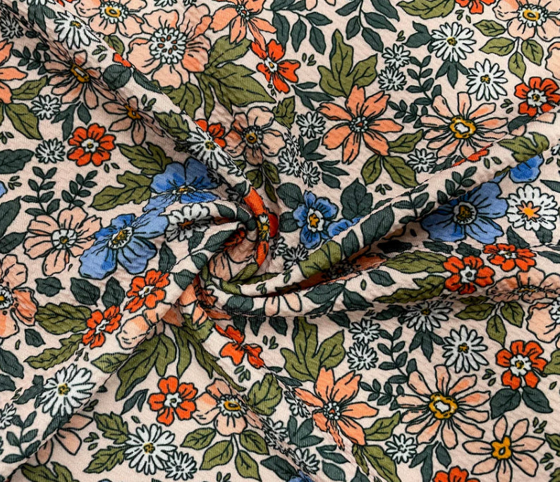 Retro Floral Bow