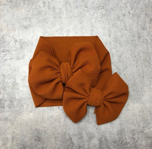 Rust Burnt Orange Bow