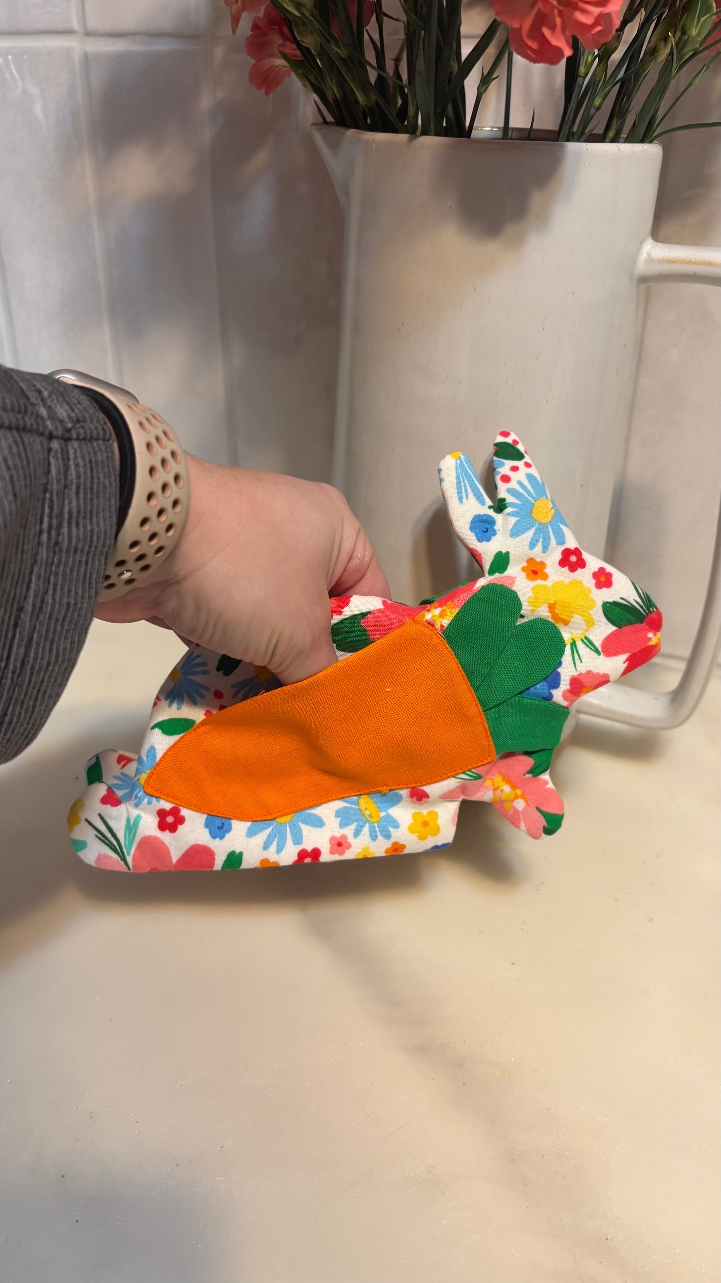 The Hop Pad- Bunny Hot pad and placemat