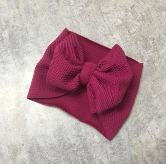 Dark Fuchsia Bow