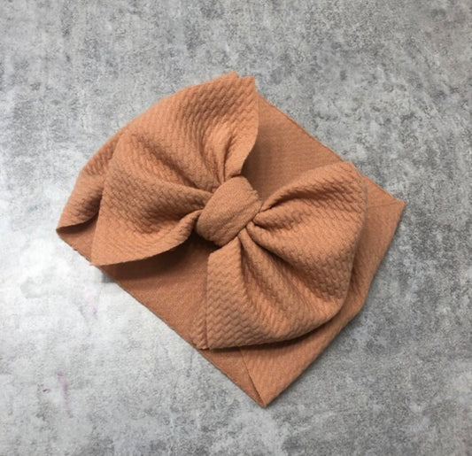 Beige Peach Bow