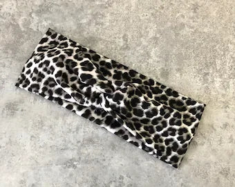 Black Leopard Headband