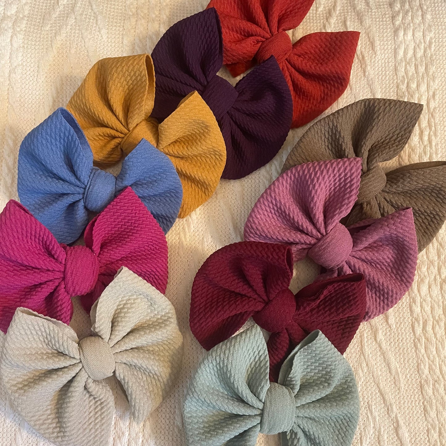 SALE Fall Solid Bows