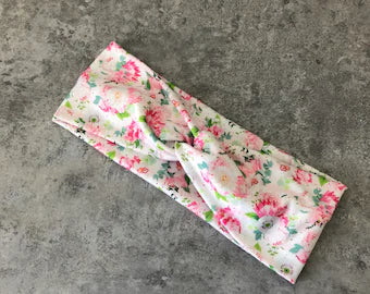 Pink Floral Headband