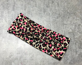 Pink LeopardHeadband