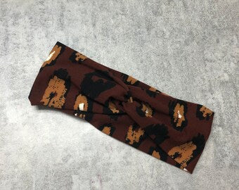 Rust LeopardHeadband