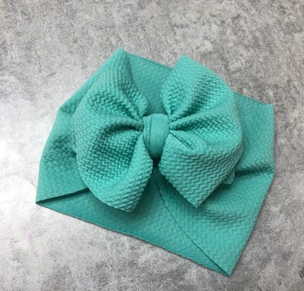 Teal Blue Bow