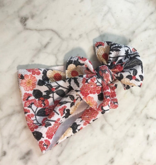 Vintage Floral Bow