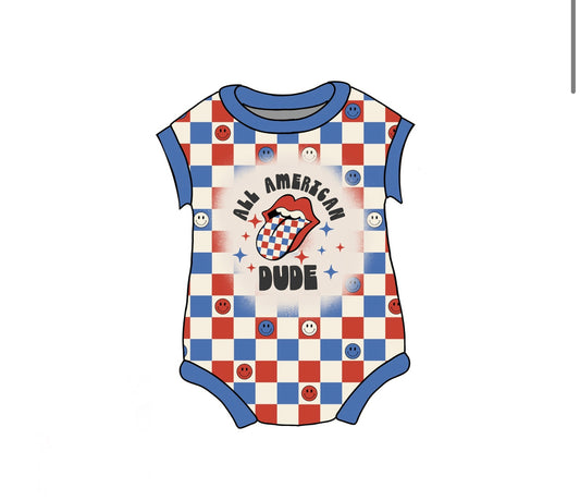 All American Dude Romper