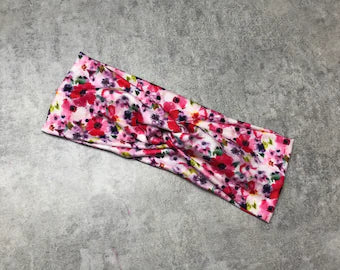 Pink Purple Floral Headband