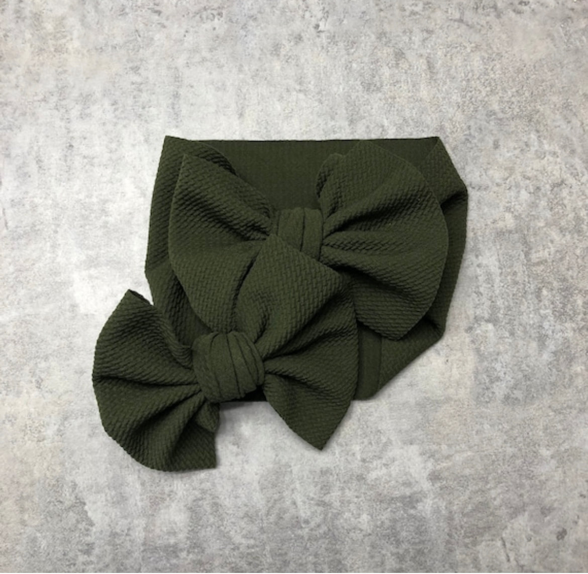 Olive Green Bow