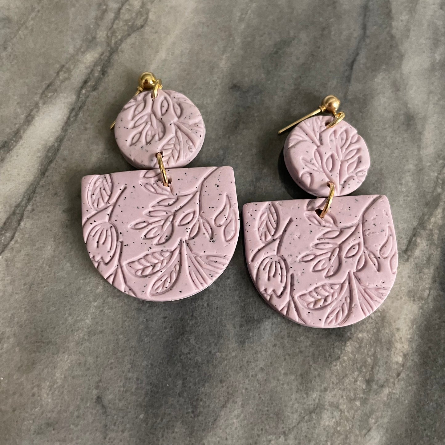 Lavender Dangle Earring