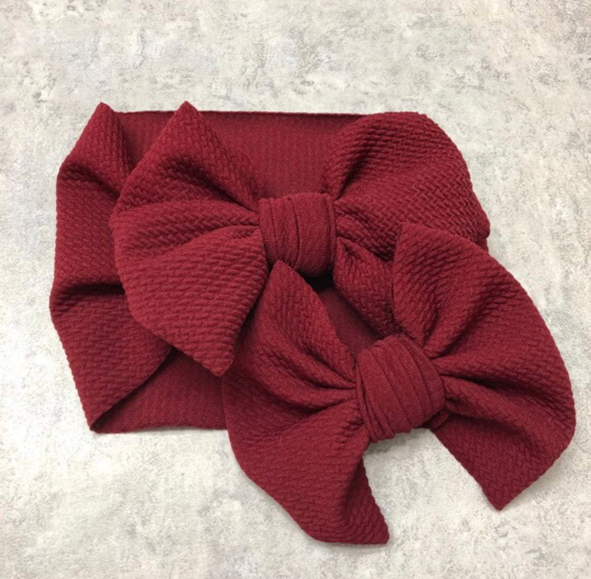 Burgundy Bow